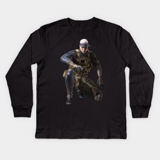 Old Snake Art | Metal Gear Solid 4 Kids Long Sleeve T-Shirt